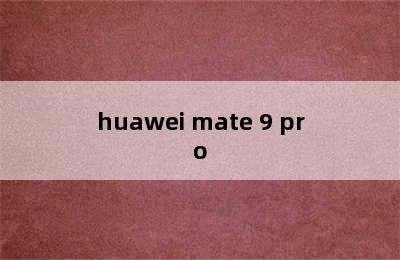 huawei mate 9 pro